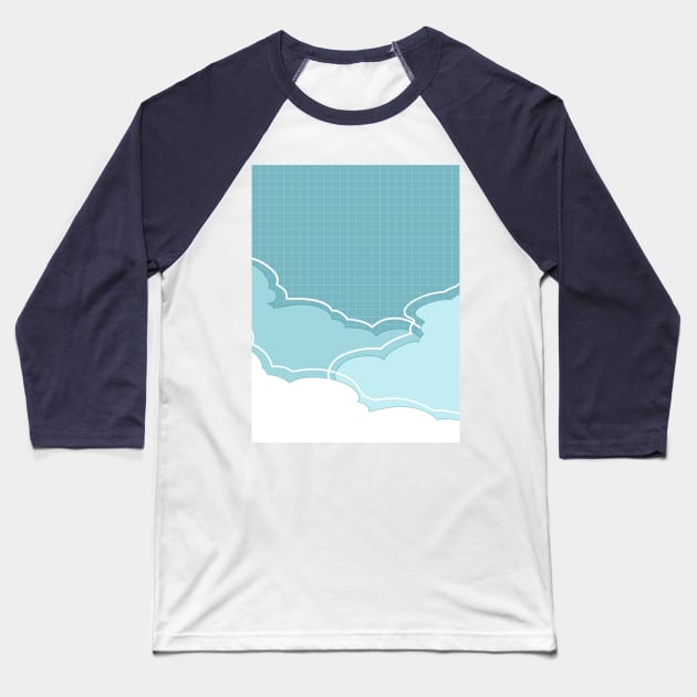 Minimalistic sky Baseball T-Shirt by MinimalAnGo